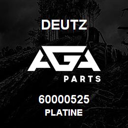 60000525 Deutz PLATINE | AGA Parts