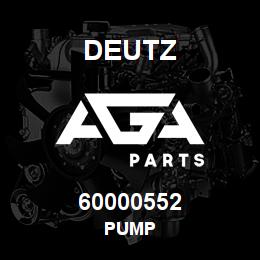 60000552 Deutz PUMP | AGA Parts