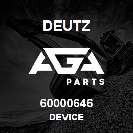 60000646 Deutz DEVICE | AGA Parts