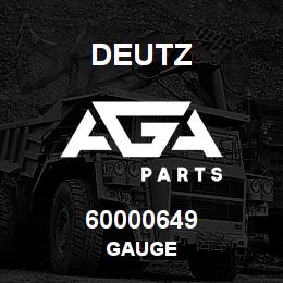 60000649 Deutz GAUGE | AGA Parts