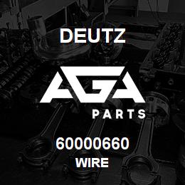 60000660 Deutz WIRE | AGA Parts