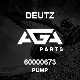 60000673 Deutz PUMP | AGA Parts