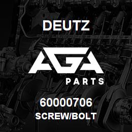 60000706 Deutz SCREW/BOLT | AGA Parts
