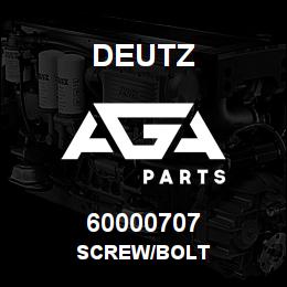 60000707 Deutz SCREW/BOLT | AGA Parts