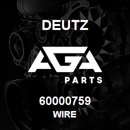 60000759 Deutz WIRE | AGA Parts