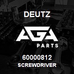 60000812 Deutz SCREWDRIVER | AGA Parts