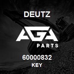 60000832 Deutz KEY | AGA Parts