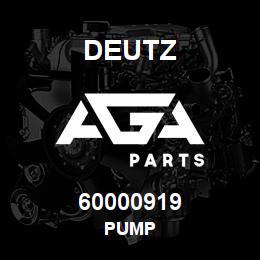 60000919 Deutz PUMP | AGA Parts