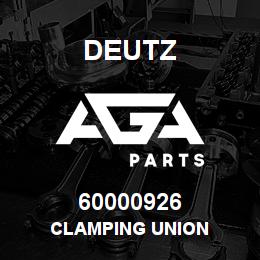 60000926 Deutz CLAMPING UNION | AGA Parts