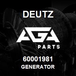 60001981 Deutz GENERATOR | AGA Parts