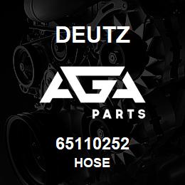 65110252 Deutz HOSE | AGA Parts