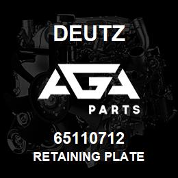 65110712 Deutz RETAINING PLATE | AGA Parts