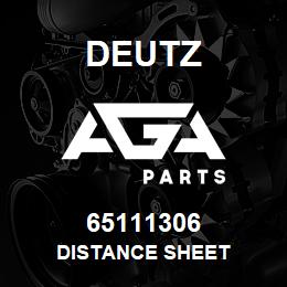 65111306 Deutz DISTANCE SHEET | AGA Parts