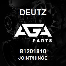 81201810 Deutz JOINT/HINGE | AGA Parts