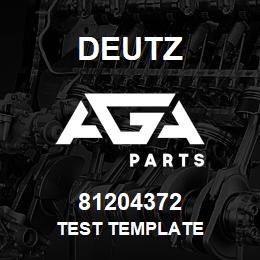 81204372 Deutz TEST TEMPLATE | AGA Parts