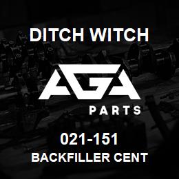 021-151 Ditch Witch BACKFILLER CENT | AGA Parts