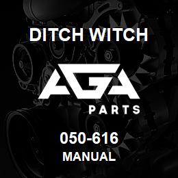 050-616 Ditch Witch MANUAL | AGA Parts