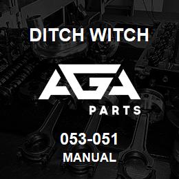 053-051 Ditch Witch MANUAL | AGA Parts