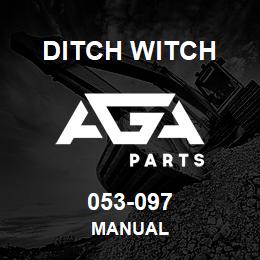 053-097 Ditch Witch MANUAL | AGA Parts