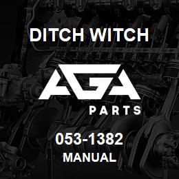 053-1382 Ditch Witch MANUAL | AGA Parts
