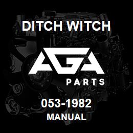 053-1982 Ditch Witch MANUAL | AGA Parts