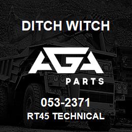 053-2371 Ditch Witch RT45 Technical | AGA Parts