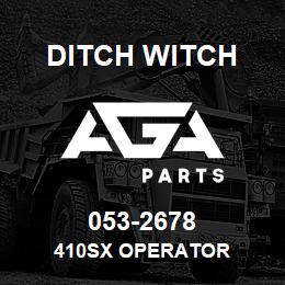 053-2678 Ditch Witch 410SX OPerator | AGA Parts