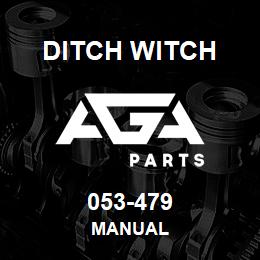 053-479 Ditch Witch MANUAL | AGA Parts