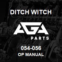 054-056 Ditch Witch OP MANUAL | AGA Parts