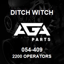 054-409 Ditch Witch 2200 OPERATORS | AGA Parts