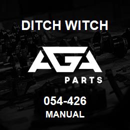 054-426 Ditch Witch MANUAL | AGA Parts