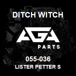 055-036 Ditch Witch LISTER PETTER S | AGA Parts