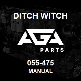 055-475 Ditch Witch MANUAL | AGA Parts