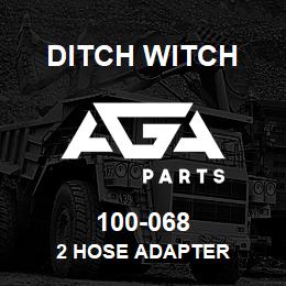 100-068 Ditch Witch 2 HOSE ADAPTER | AGA Parts