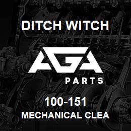 100-151 Ditch Witch MECHANICAL CLEA | AGA Parts