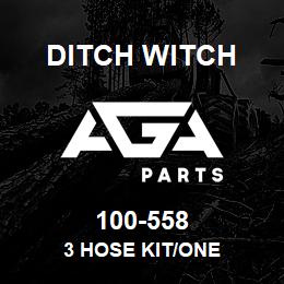 100-558 Ditch Witch 3 HOSE KIT/ONE | AGA Parts