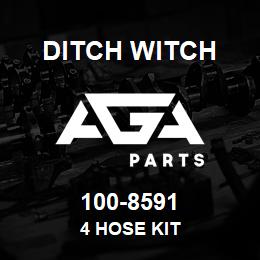 100-8591 Ditch Witch 4 HOSE KIT | AGA Parts