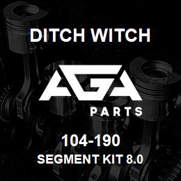 104-190 Ditch Witch SEGMENT KIT 8.0 | AGA Parts
