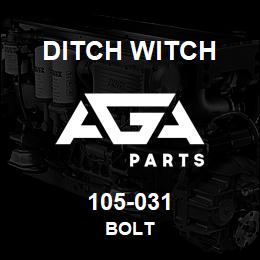 105-031 Ditch Witch BOLT | AGA Parts