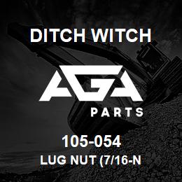 105-054 Ditch Witch LUG NUT (7/16-N | AGA Parts
