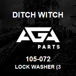 105-072 Ditch Witch LOCK WASHER (3 | AGA Parts
