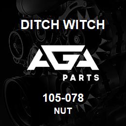 105-078 Ditch Witch NUT | AGA Parts