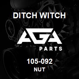 105-092 Ditch Witch NUT | AGA Parts