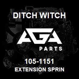 105-1151 Ditch Witch EXTENSION SPRIN | AGA Parts