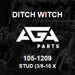 105-1209 Ditch Witch STUD (3/8-16 X | AGA Parts