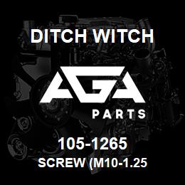 105-1265 Ditch Witch SCREW (M10-1.25 | AGA Parts