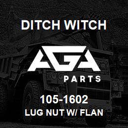 105-1602 Ditch Witch LUG NUT W/ FLAN | AGA Parts