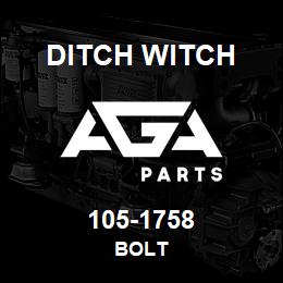 105-1758 Ditch Witch BOLT | AGA Parts