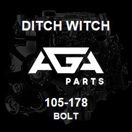 105-178 Ditch Witch BOLT | AGA Parts
