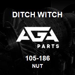 105-186 Ditch Witch NUT | AGA Parts